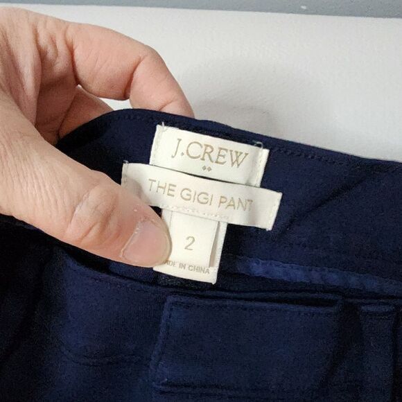 J Crew The GIGI Pant Womens Skinny Stretch Blue Pants Size 2 - Picture 6 of 7